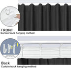 Cbsroro Room Divider Blackout Curtain Track Curtains Wall Dividers Panels Screen - Image 5