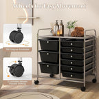 LDAILY 9 Drawer Rolling Storage Cart, Rolling Cart - Image 6