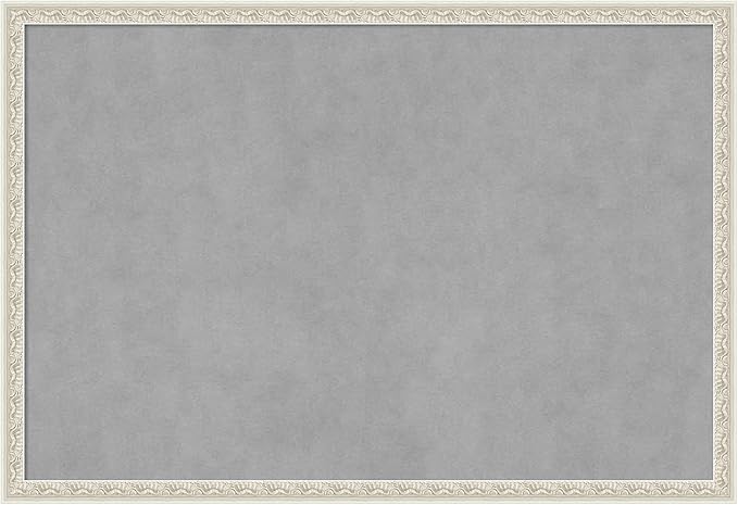 Amanti Art Silver Framed Magnetic Board 26x38 Large Vision Board by AmantiArt