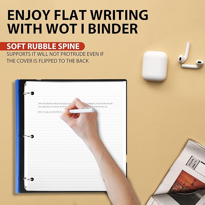 WOT I 1 Inch Telescoping 3 Ring Binder 4 Pack, Expandable Flexible Binder - Image 3