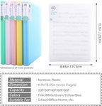 Phyxin 40-Pocket Portfolio Binder Organizer, Binder Sheet Protectors 8.5" x 11" - Image 3