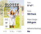 5x7 Photo Paper, Goefun 200GSM/54LB Glossy Inkjet Printer Paper - Image 2