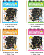 POKONBOY 16 Pack Scratch Arts and Crafts Notebooks, Scratch Note Pads - Image 4