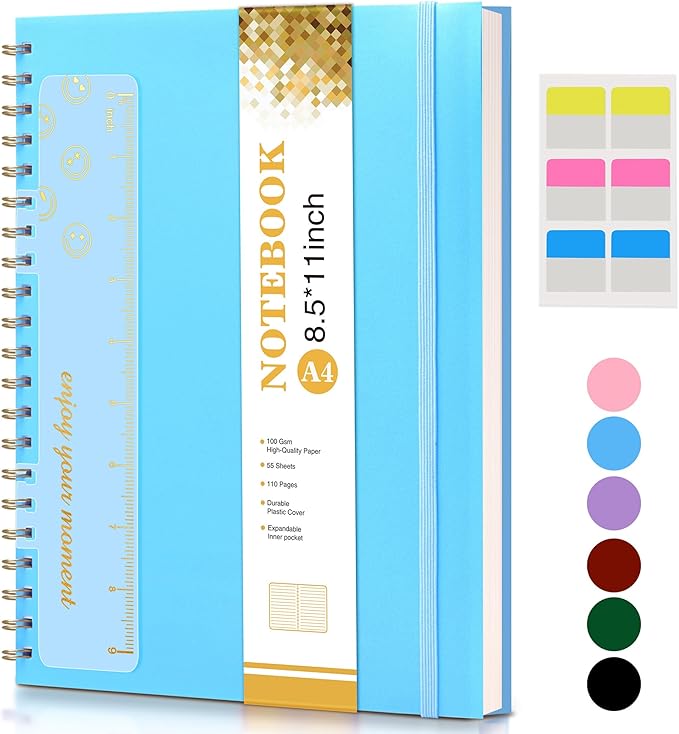 UEBZFOCS Spiral Notebook Journal 8.5” x 11”, Lined Notebooks by UEBZFOCS