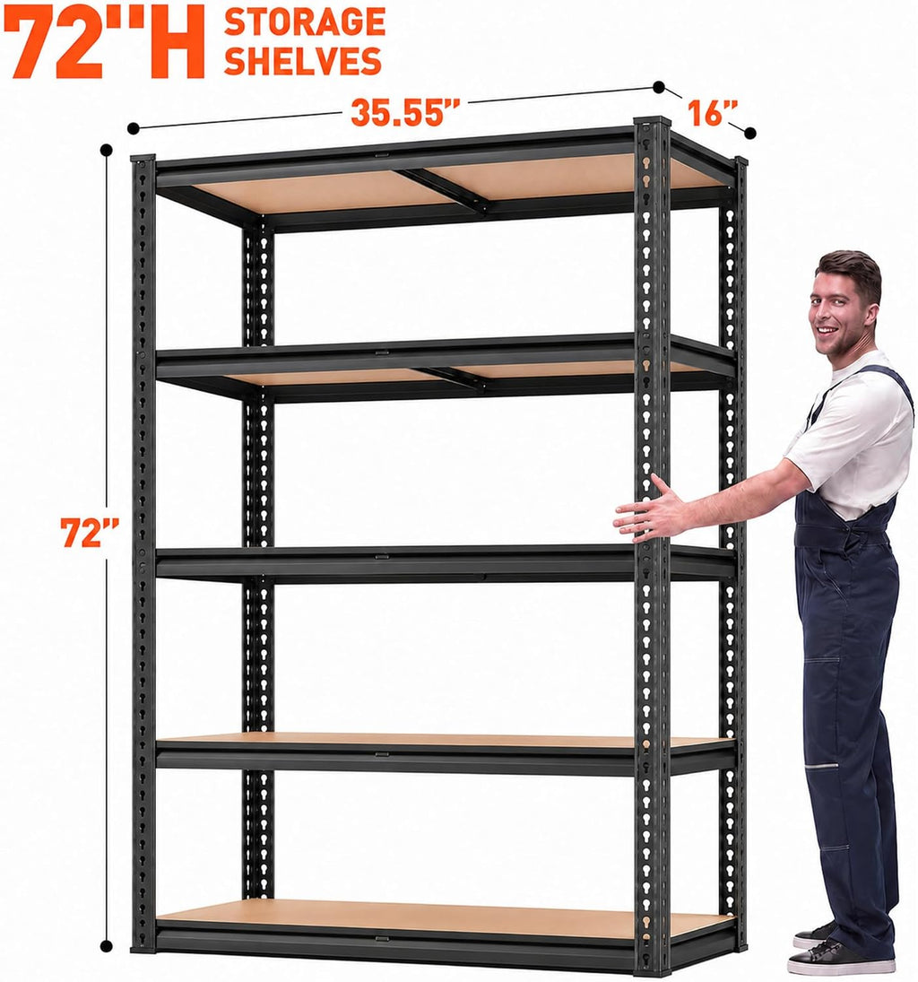 garage storage shelves 72'',ajustable garage shelving units, storage, close-up detail