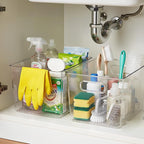 KJIXYUNG 4 Pack Clear Stackable Storage Bins - Image 5
