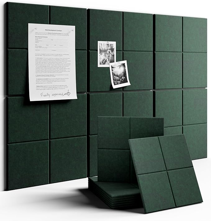 Large Felt Bulletin Board 36"x24", Cork Board Alternative by FLUXYNARA