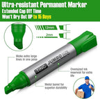 Fuutreo 10 Pack Jumbo Permanent Markers Bulk Large Chisel Tip Permanent Markers - Image 4
