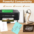 Silunkia 40 Sheets Coffee Shimmer Cardstock 8.5 x 11 Crafts Paper, 75lb Thick - Image 5
