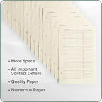 Gallery Leather Address Book Refill Replacement Pages - Image 4
