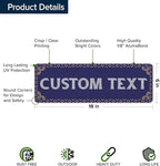 Custom Sign, Custom Street Sign, 11 Font Colors, 13 Font Styles, 4 Hole Options - Image 6