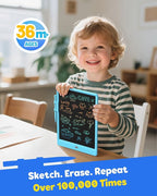 TEKFUN LCD Writing Tablet for Kids, 10-inch Coloring Drawing Pad, Mess Free - Image 3