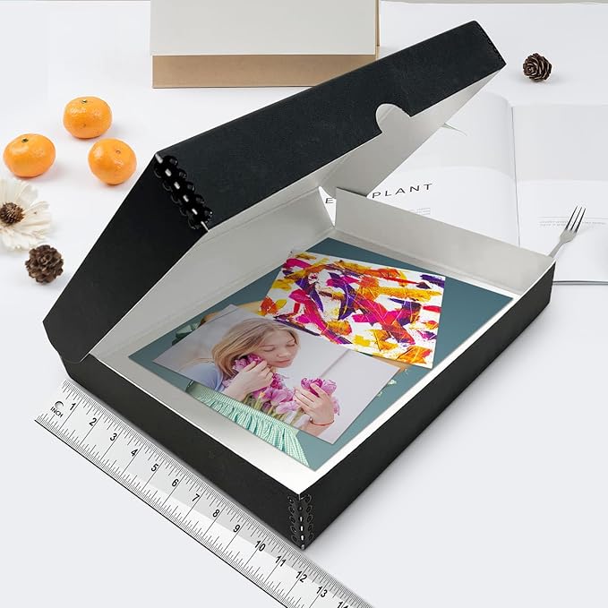 Lineco Folio Storage Box, Clamshell Design, 9.5x12.5x1.75 Inches, Archival - Image 3