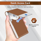 Business Card Holder with Ultra Slim Design, Business Card Case with Premium PU - Image 5