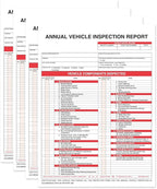 Annual Vehicle Inspection Report Form 25-pk 3-Ply Carbonless, 8.5" x 11.75" + - Image 4