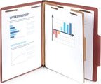 Blue Summit Supplies 30 Letter Size Classification Folders, 1 Divider, 2 Inch - Image 5
