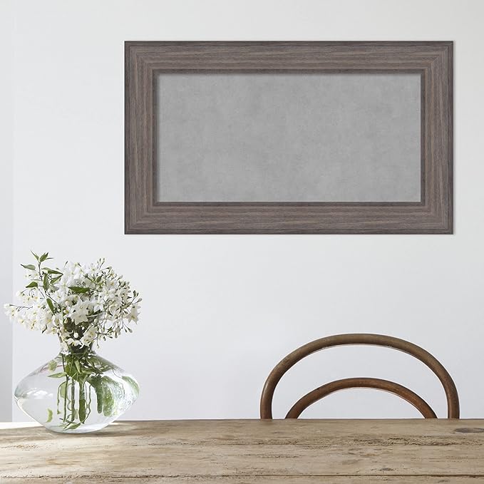 Amanti Art Grey Framed Magnetic Board 17x29 Small Vision Board - Image 6