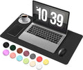 BLESWIN Desk Pad Protector, Leather & Suede Desk Mat, Non-Slip Desk Pad Mat by BLESWIN