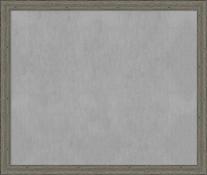 Amanti Art Grey Framed Magnetic Board 45x53 Oversize Vision Board by AmantiArt