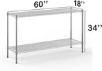 Regal Altair 18" Deep x 60" Wide x 34" Height Wire Shelving Kit | 2-Tier | NSF - Image 2