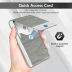 Business Card Holder with Ultra Slim Design, Business Card Case with Premium PU - Image 4