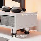Fenge Dual Monitor Stand with 2 Drawers, 42.5 Inches Large Computer Riser - Image 2