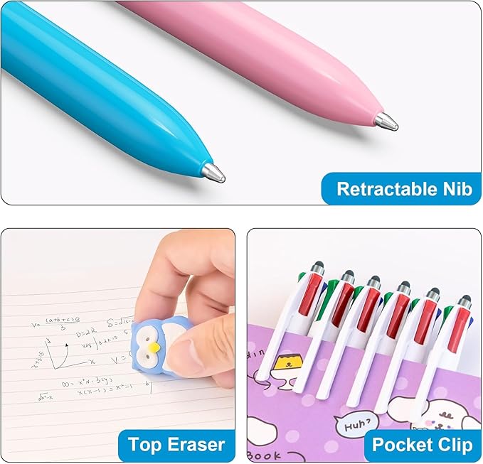 Aosrpvoi 8-Pack Multicolor Ballpoint Pens - Image 5