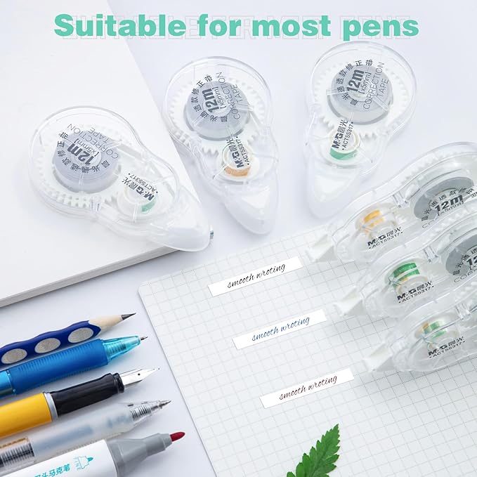M&G White Correction Tape, 39.37 Ft/Pack, - Image 5