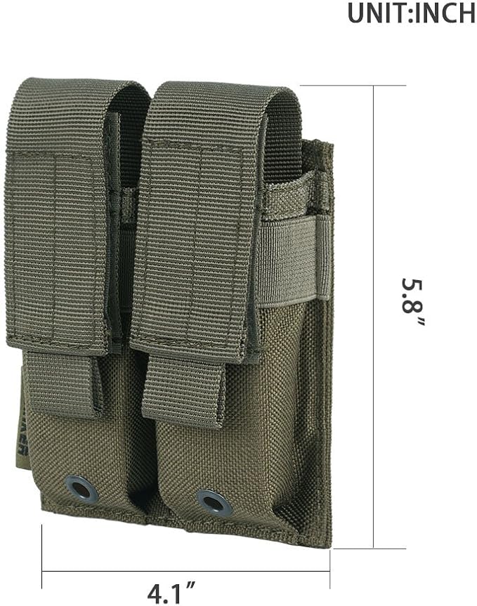 EXCELLENT ELITE SPANKER Molle Single/Double Pistol Mag Pouch Tactical Magazine - Image 2