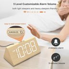 DreamSky Wooden Digital Alarm Clock - Image 6