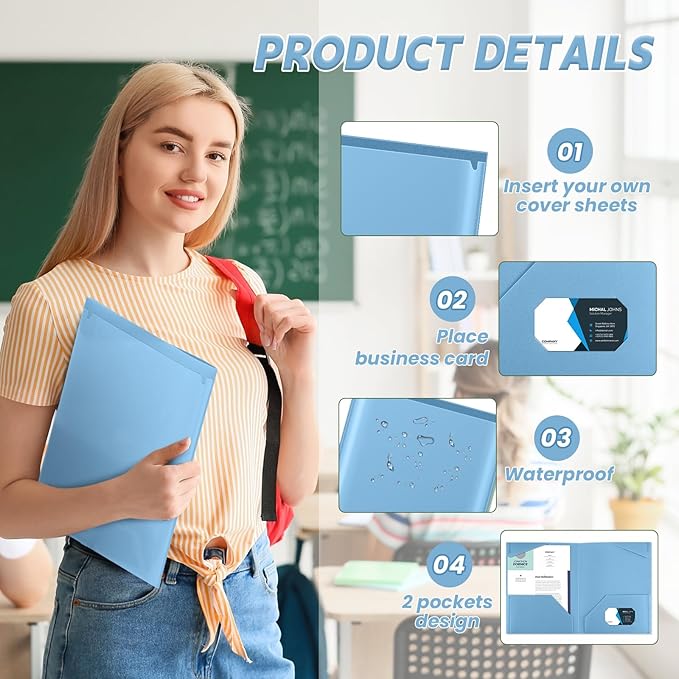Henoyso 36 Pcs Plastic Folders - Image 3