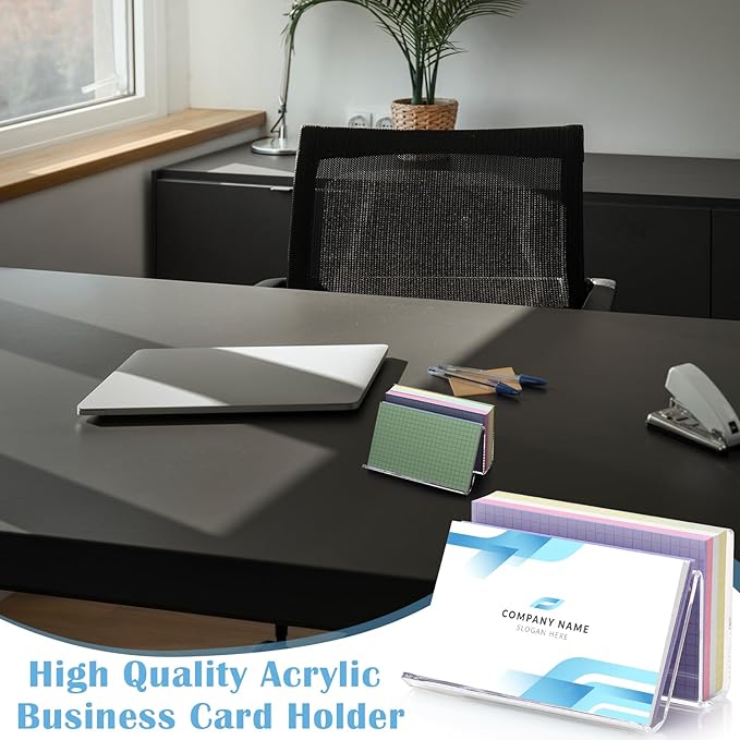 2 Pack 3x5 Index Card Display Holder Acrylic Cards Holder Stand Acrylic - Image 7