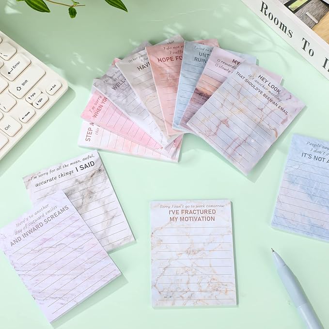 Funny Notepads with Sayings Sticky Funny Office Supplies to Do List Sarcastic - Image 4