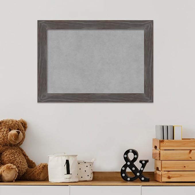 Amanti Art Grey Framed Magnetic Board 15x21 Small Vision Board - Image 5