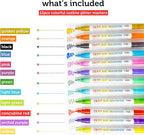 Incraftables Outline Glitter Markers – Metallic, Double Line Pens, Shimmer - Image 2