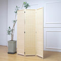 Furnnylane 3 Panel Room Divider and Folding Panel Screen, Bamboo Panel Divider by Furnnylane