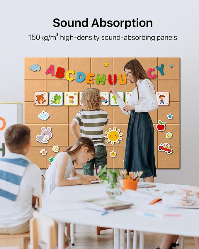 Large Cork Boards for Walls, Cork Boards for Office Decor, Felt Board - Image 6