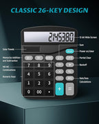 Lichamp Desk Calculators with Big Buttons and Large Display, Office Desktop - Image 5