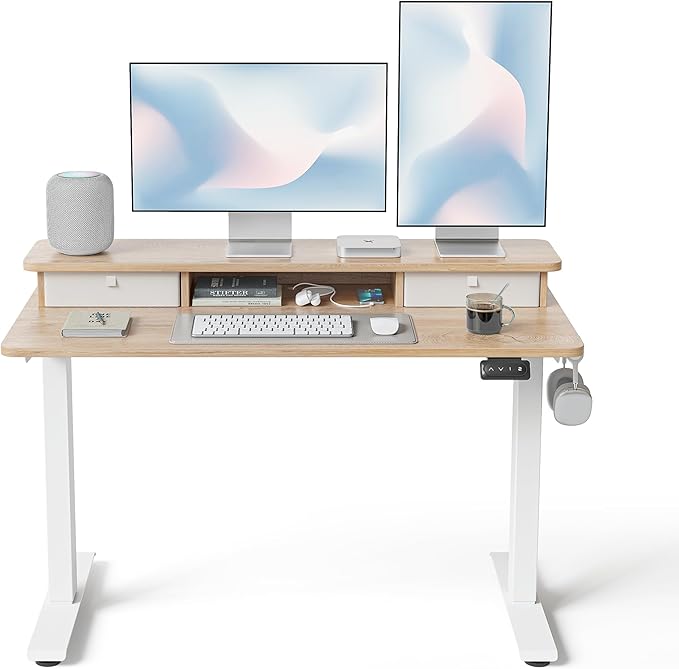 FEZIBO 48 x 24 Inch Height Adjustable Electric Standing Desk by FEZIBO