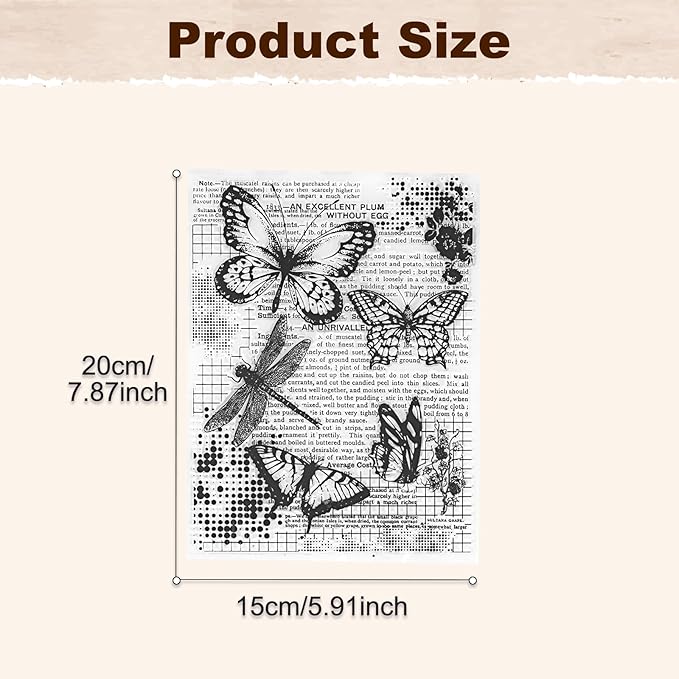 UCEC Retro Butterfly Vintage Stamps - Image 5