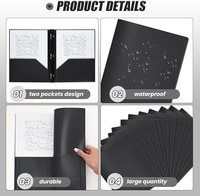 Lincia 100 Pcs Plastic Folders - Image 3