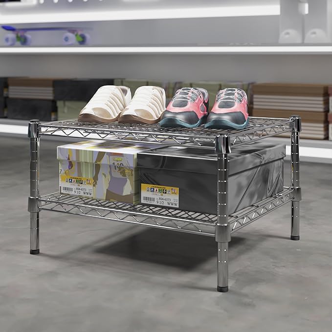Regal Altair 21" Deep x 24" Wide x 14" Height Wire Shelving Kit | 2-Tier | NSF - Image 2
