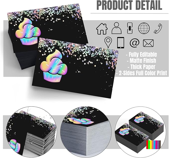 Custom Business Cards Double-Sided Personalized Stationery | Professional - Image 2