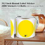 3 Inch Round Colored Dot Stickers, 4 Rolls in Dispenser Box - Image 2