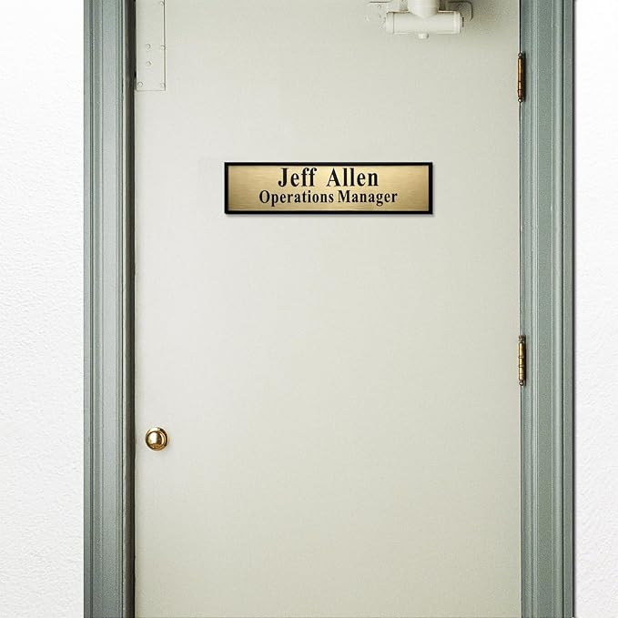 SINKAA Personalized Name Plate for Door or Wall, 2 x 8 inch Custom Office - Image 5