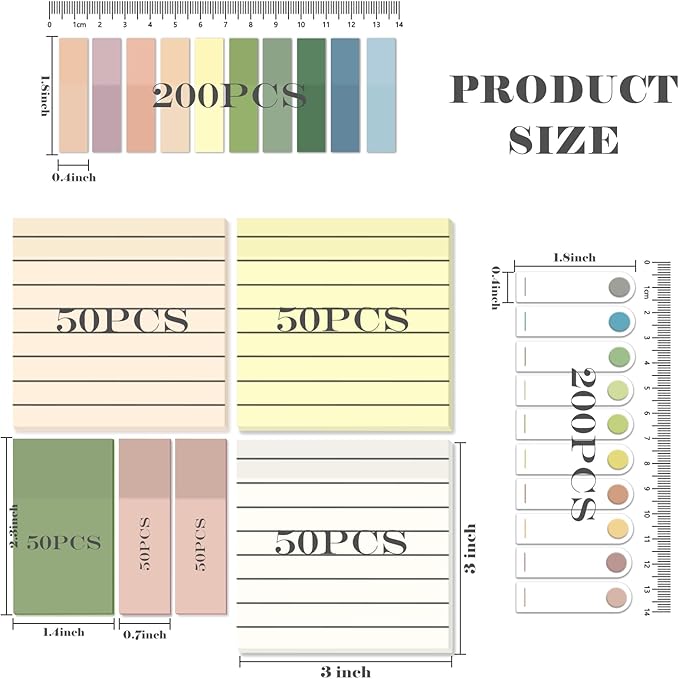 BAYTORY 700 Sheets Transparent Sticky Notes - Image 2