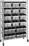 Seville Classics Heavy Duty NSF Bin Rack Solid Steel Wire Shelving Storage Unit by SevilleClassics