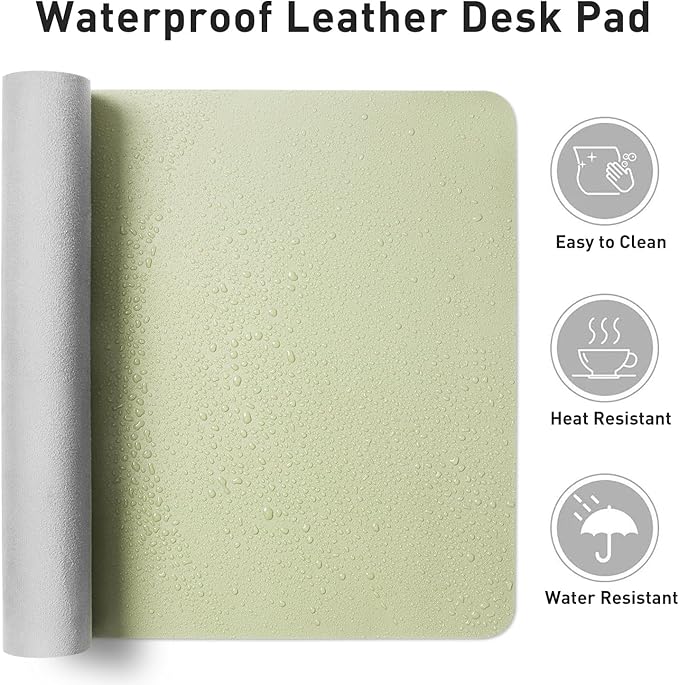 Aothia Leather Desk Pad Protector, Large Mouse Pad, Office Desk Mat, Non-Slip - Image 7
