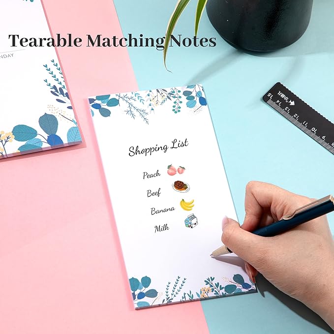 8.5x11 Weekly Planner Notepad Undated To Do List Note pad 52 Weekly Desk Wall - Image 8