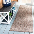safavieh courtyard outdoor runner rug 2'3"x6'7", brown &, main product view